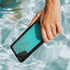 Aqua Blue Blue Solid Galaxy Note 10 Waterproof Case