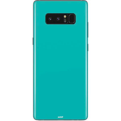 Aqua Blue Blue Solid Galaxy Note 8 Skin