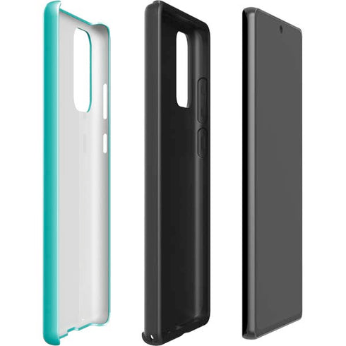 Aqua Blue Blue Solid Galaxy Note20 5G Pro Case