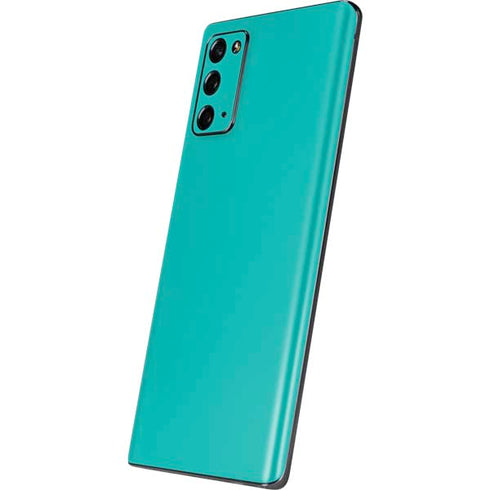 Aqua Blue Blue Solid Galaxy Note20 5G Skin