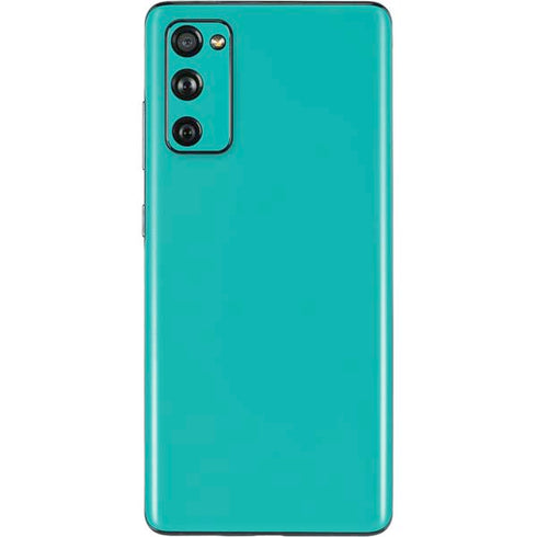 Aqua Blue Blue Solid Galaxy S20 Fan Edition Skin