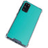 Aqua Blue Blue Solid Galaxy S20 FE Clear Case