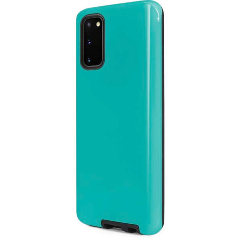 Aqua Blue Blue Solid Galaxy S20 Pro Case