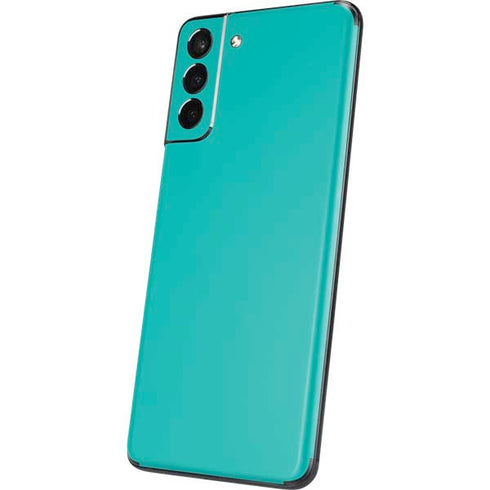 Aqua Blue Blue Solid Galaxy S21 5G Skin
