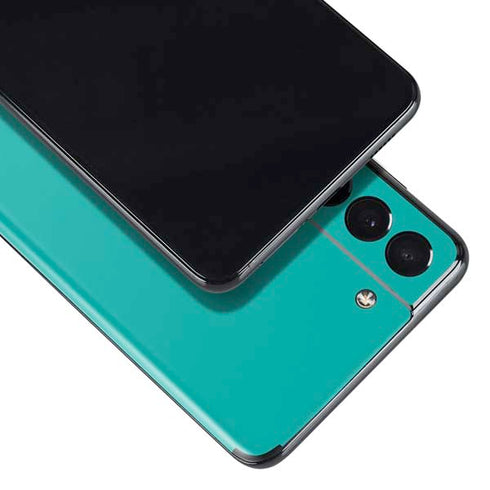 Aqua Blue Blue Solid Galaxy S21 5G Skin