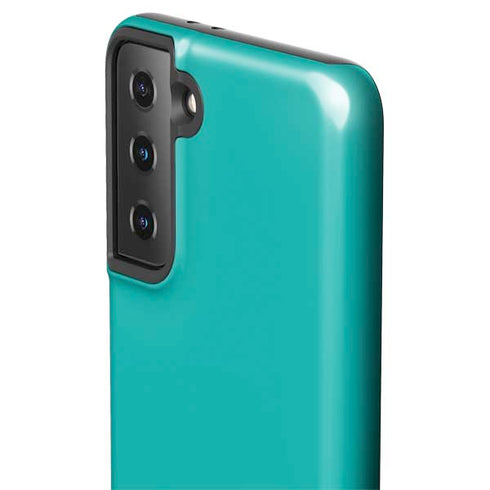 Aqua Blue Blue Solid Galaxy S21 Plus 5G Pro Case