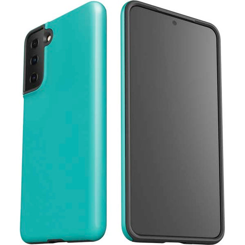 Aqua Blue Blue Solid Galaxy S21 Plus 5G Pro Case