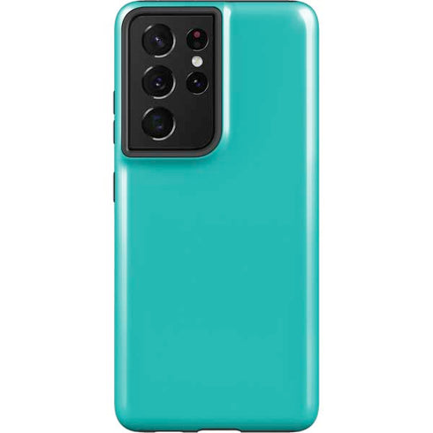 Aqua Blue Blue Solid Galaxy S21 Ultra 5G Pro Case