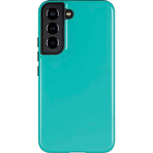 Aqua Blue Blue Solid Galaxy S22 Pro Case
