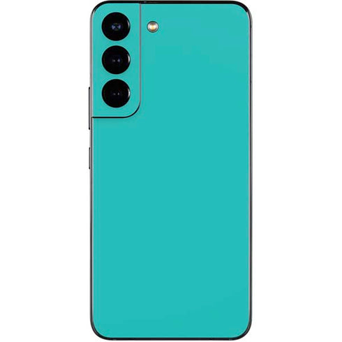 Aqua Blue Blue Solid Galaxy S22 Skin