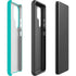 Aqua Blue Blue Solid Galaxy S22 Ultra Pro Case