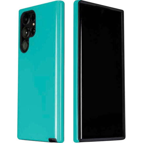 Aqua Blue Blue Solid Galaxy S22 Ultra Pro Case