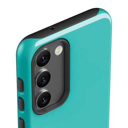 Aqua Blue Blue Solid Galaxy S23 Plus Pro Case