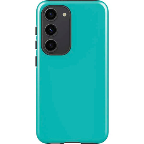 Aqua Blue Blue Solid Galaxy S23 Pro Case