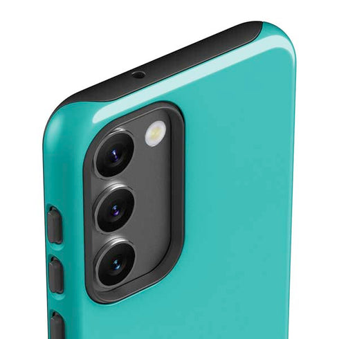 Aqua Blue Blue Solid Galaxy S23 Pro Case