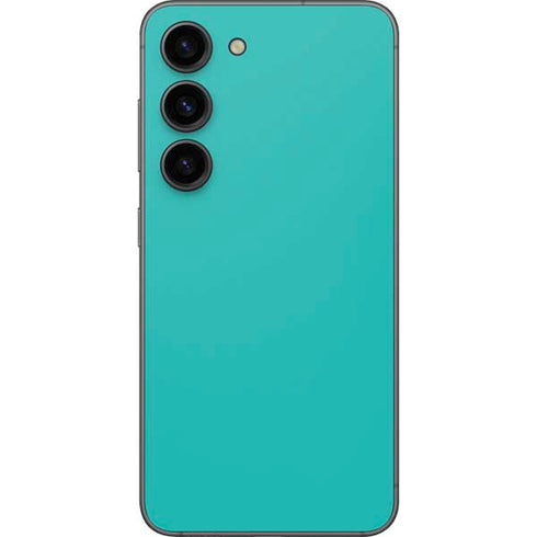 Aqua Blue Blue Solid Galaxy S23 Skin