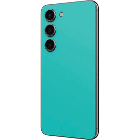 Aqua Blue Blue Solid Galaxy S23 Skin