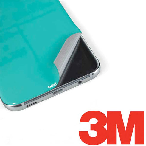Aqua Blue Blue Solid Galaxy S8 Skin