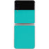 Aqua Blue Blue Solid Galaxy Z Flip3 5G Skin