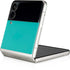 Aqua Blue Blue Solid Galaxy Z Flip4 5G Skin