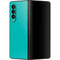 Aqua Blue Blue Solid Galaxy Z Fold3 5G Skin