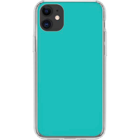 Aqua Blue iPhone 11 Clear Case