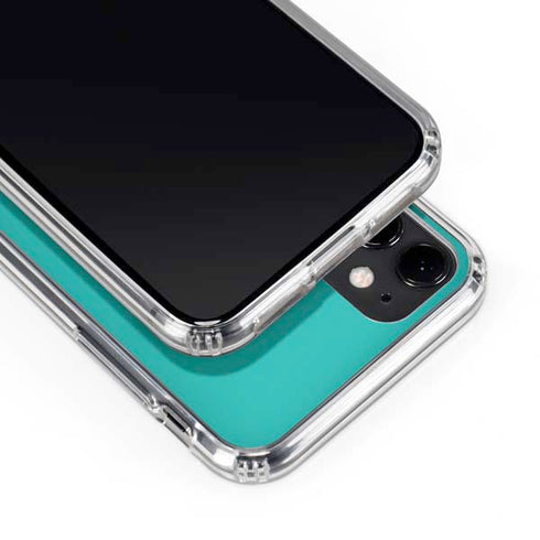 Aqua Blue iPhone 11 Clear Case