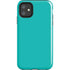 Aqua Blue Blue Solid iPhone 11 Impact Case