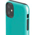 Aqua Blue Blue Solid iPhone 11 Impact Case