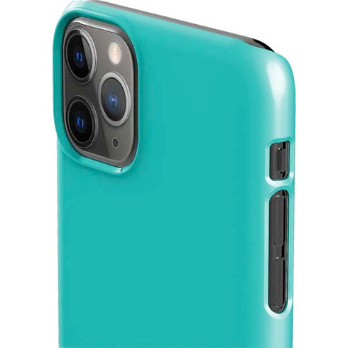 Aqua Blue Blue Solid iPhone 11 Pro Max Lite Case