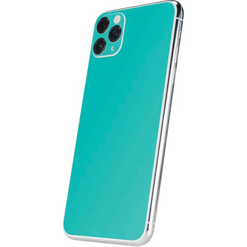 Aqua Blue Blue Solid iPhone 11 Pro Max Skin