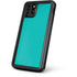 Aqua Blue Blue Solid iPhone 11 Pro Max Waterproof Case
