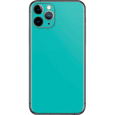 Aqua Blue Blue Solid iPhone 11 Pro Skin