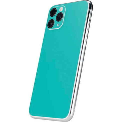 Aqua Blue Blue Solid iPhone 11 Pro Skin