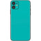 Aqua Blue Blue Solid iPhone 11 Skin