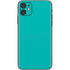 Aqua Blue Blue Solid iPhone 11 Skin