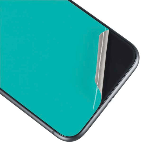 Aqua Blue Blue Solid iPhone 11 Skin