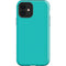 Aqua Blue Blue Solid iPhone 12 Impact Case