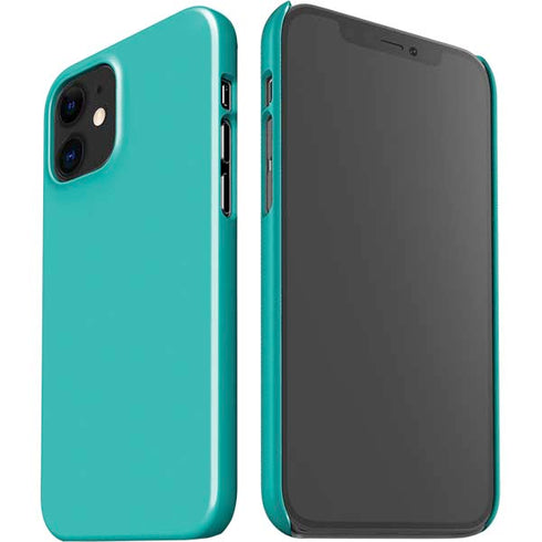 Aqua Blue Blue Solid iPhone 12 Mini Lite Case