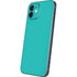 Aqua Blue Blue Solid iPhone 12 Mini Skin