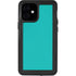 Aqua Blue Blue Solid iPhone 12 Mini Waterproof Case