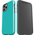 Aqua Blue Blue Solid iPhone 12 Pro Impact Case