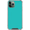 Aqua Blue Blue Solid iPhone 12 Pro Max Clear Case