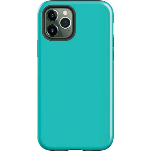 Aqua Blue Blue Solid iPhone 12 Pro Max Impact Case