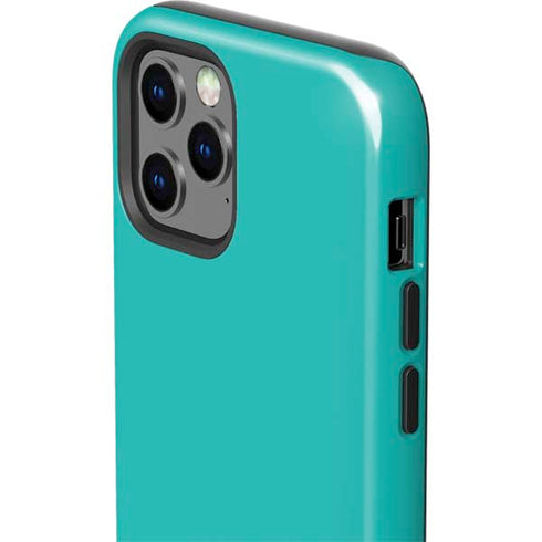 Aqua Blue Blue Solid iPhone 12 Pro Max Impact Case