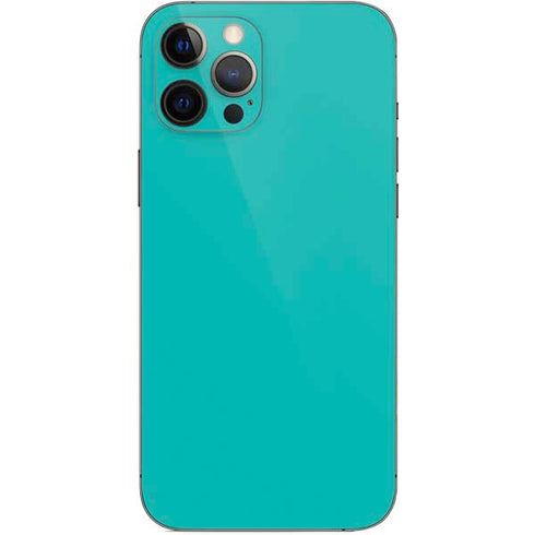 Aqua Blue Blue Solid iPhone 12 Pro Max Skin