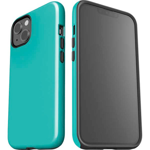 Aqua Blue Blue Solid iPhone 13 Impact Case