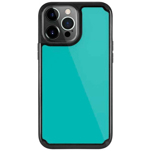 Aqua Blue Blue Solid iPhone 13 Pro Cargo Case