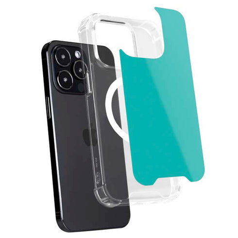 Aqua Blue Blue Solid iPhone 13 Pro MagSafe Case