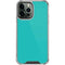 Aqua Blue Blue Solid iPhone 13 Pro Max Clear Case